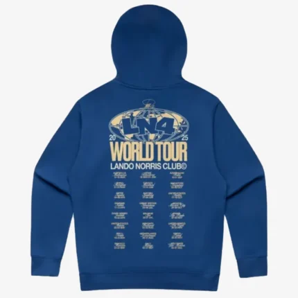 Lando Norris World Tour Blue Hoodie