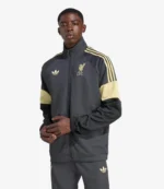 Liverpool FC 2025 LFSTLR Grey Track Jacket