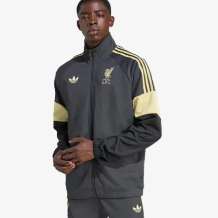 Liverpool FC 2025 LFSTLR Grey Track Jacket
