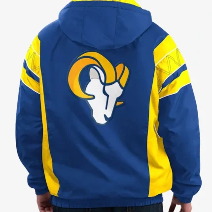 Los Angeles Rams Home Team Half-Zip Hoodie Jacket