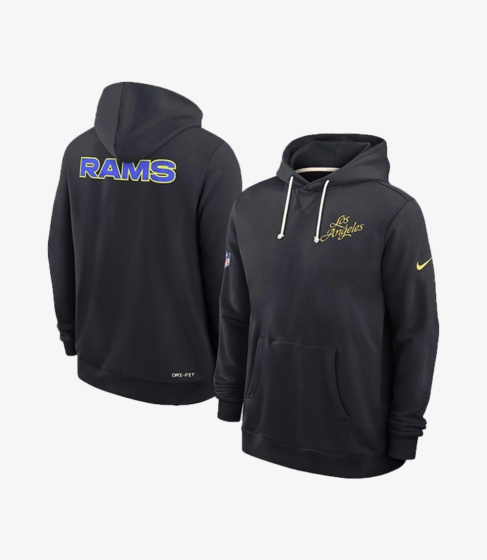 Los Angeles Rams Nike 2025 Rivalries Collection Standard Issue Sideline Dri-FIT Hoodie Unisex Los Angeles Rams Nike 2025 Rivalries Collection Standard Issue Sideline Dri-FIT Hoodie