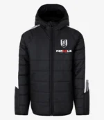Manager Marco Silva Black Puffer Hooded Jacket
