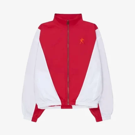 Marty Supreme Red and White Track Jacket For Unisex
