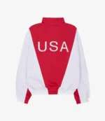 Marty Supreme Red and White Track Jacket