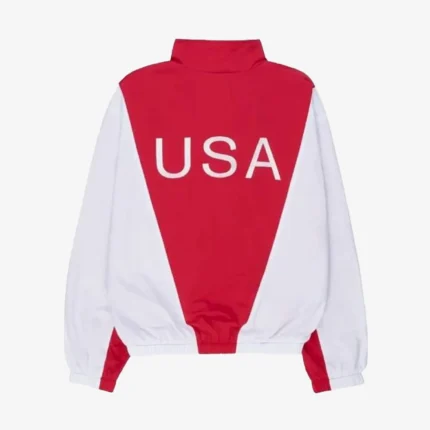 Marty Supreme Red and White Track Jacket
