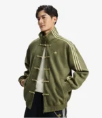 Adidas 2026 Chinese New Year Tang Multicolor Suede Leather Jacket Unisex