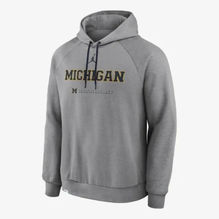 Unisex Michigan Wolverines Basketball Dri-Fit Practice Hoodie
