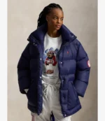 Unisex Milano Cortina 2026 Winter Olympics Women’s Polo Ralph Lauren Team USA Oversized Down Puffer Jacket