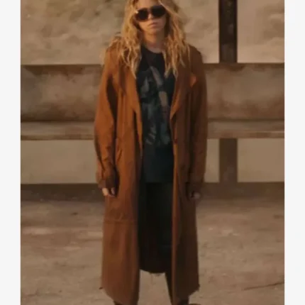 Unisex Milly Alcock Supergirl 2026 Kara Zor-El Brown Trench Coat