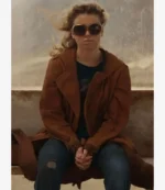 Milly Alcock Supergirl 2026 Kara Zor-El Brown Trench Coat