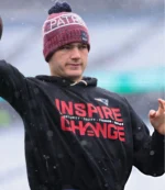 Unisex New England Patriots 2025 Inspire Change Opportunity Equity Freedom Justice Black Hoodie