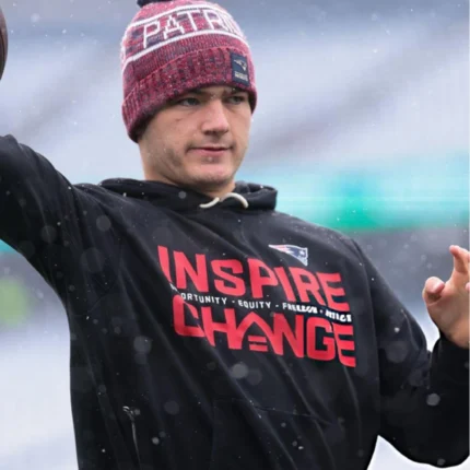 Unisex New England Patriots 2025 Inspire Change Opportunity Equity Freedom Justice Black Hoodie