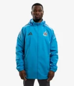 Unisex Newcastle United FC adidas 2025-26 Players Range Blue All Weather Jacket