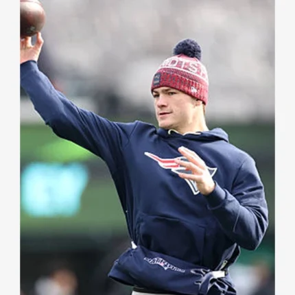 Unisex Nike Navy Blue New England Patriots 2025 Sideline Club Pullover Fleece Hoodie