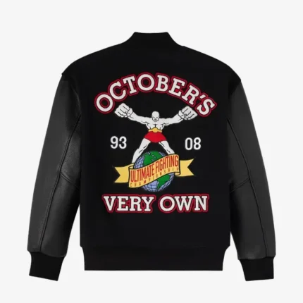 October’s Very Own OVO x UFC Championship Black Varsity Jacket