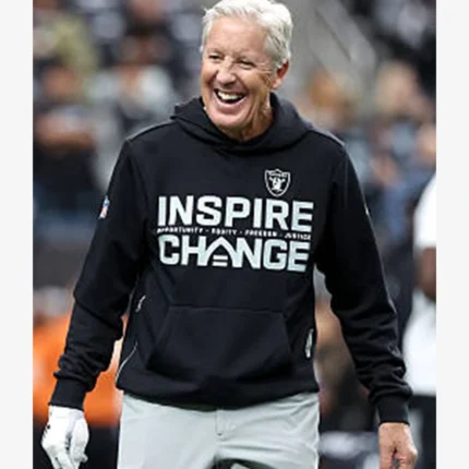 Unisex Pete Carroll Las Vegas Raiders 2025 Inspire Change Opportunity Equity Freedom Justice Hoodie