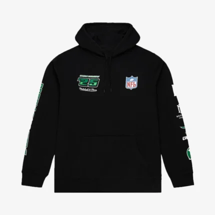 Unisex Philadelphia Eagles Mitchell & Ness Black Dream Chasers Fly Hoodie