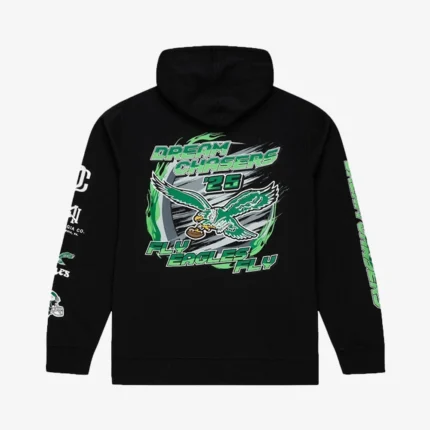 Philadelphia Eagles Mitchell & Ness Black Dream Chasers Fly Hoodie