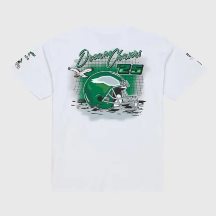 Philadelphia Eagles Mitchell & Ness White Dream Chasers Champions T-Shirt
