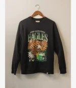 Unisex Philadelphia Eagles x Underdog Retro Printed Crewneck Sweatshirt Black
