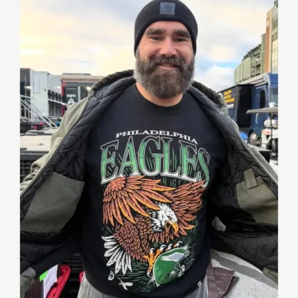 Philadelphia Eagles x Underdog Retro Printed Crewneck Sweatshirt Black