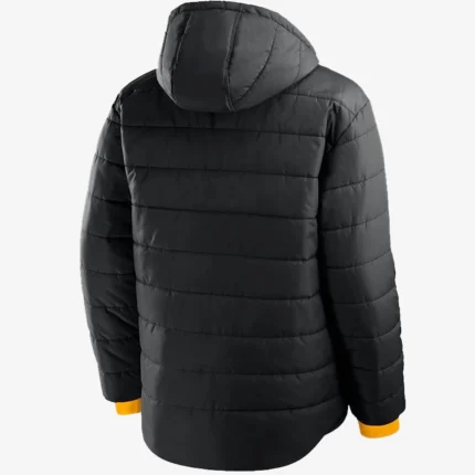 Pittsburgh Steelers Fanatics Black Full-Zip Hooded Puffer Jacket