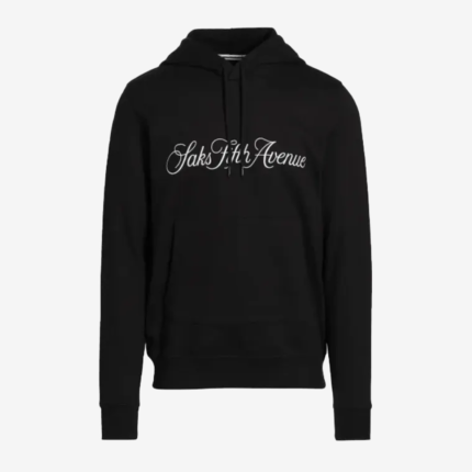 Unisex Saks Fifth Avenue Black Pullover Hoodie