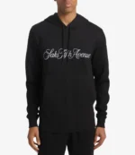 Saks Fifth Avenue Black Pullover Hoodie