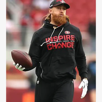 Unisex San Francisco 49ers George Kittle 2025 Inspire Change Opportunity Equity Freedom Justice Hoodie