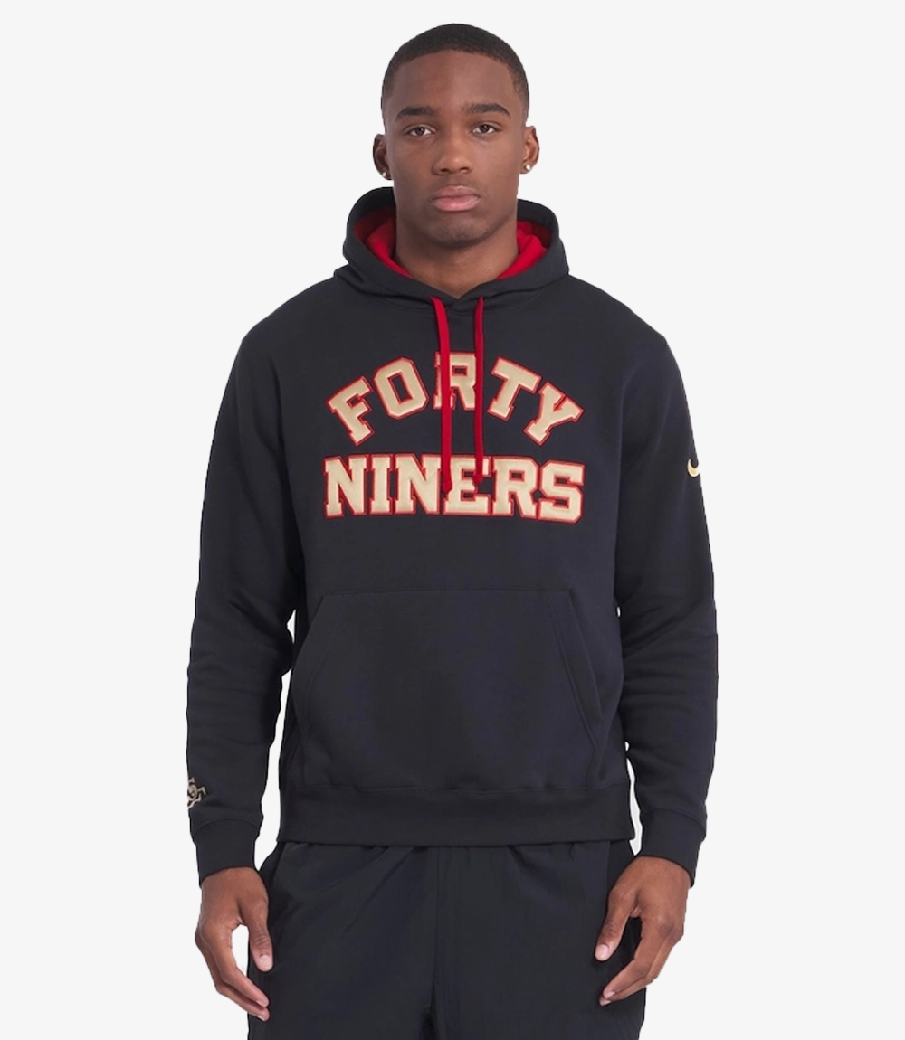 San Francisco 49ers Nike 2025 Rivalries Collection Club Black Hoodie Unisex San Francisco 49ers Nike 2025 Rivalries Collection Club Black Hoodie