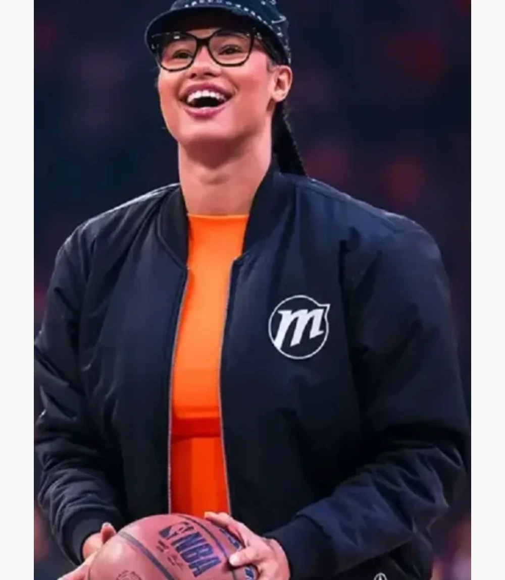 Satou Sabally Phoenix Mercury Black Bomber Jacket Unisex Satou Sabally Phoenix Mercury Black Bomber Jacket