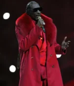 Unisex Snoop Dogg Minnesota Vikings v Detroit Lions Halftime Show Christmas 2025 Red Fur Coat