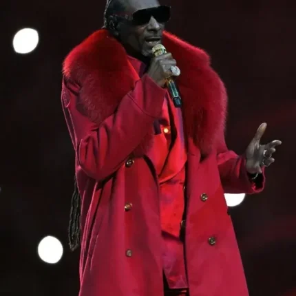 Unisex Snoop Dogg Minnesota Vikings v Detroit Lions Halftime Show Christmas 2025 Red Fur Coat