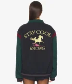 Stay Cool Racing Full-Snap Bomber Jacket