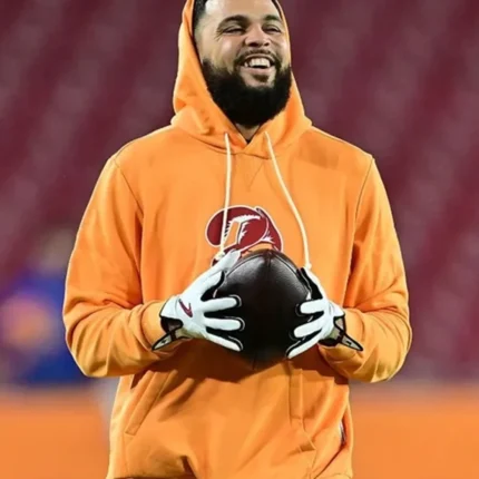 Unisex Tampa Bay Buccaneers Orange Throwback Logo Club Hoodie