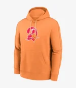 Tampa Bay Buccaneers Orange Throwback Logo Club Hoodie