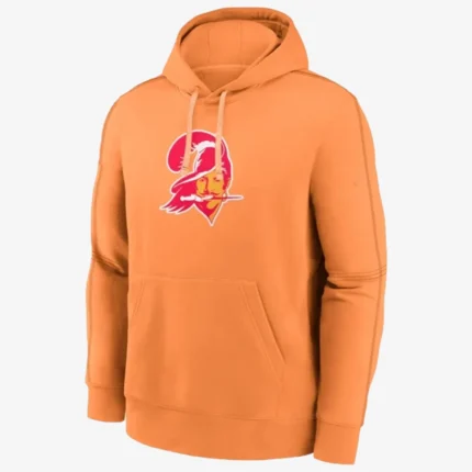 Tampa Bay Buccaneers Orange Throwback Logo Club Hoodie