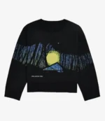 Unisex Taylor Swift Holiday Collection Folklore Album Cabin Sweater Black