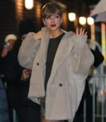 The Late Show With Stephen Colbert Taylor Swift Faux Fur Teddy Coat
