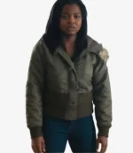 The Nicole Bell Story Tv Series Rayven Symone Ferrell Green Bomber Jacket