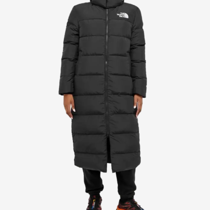 Unisex The North Face Women’s Long Hooded Puffer Jacket Black