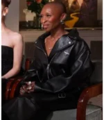 Women's The Today Show 2025 Cynthia Erivo Black Leather Jacket