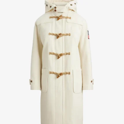 The Today Show 2026 Craig Melvin Team USA White Wool Coat