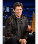 Tv Series The Tonight Show Starring Jimmy Fallon S13 Denis Leary Brown Leather Jacket