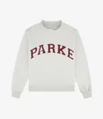 2025 Parke Holiday Varsity Fleece Mockneck Sweatshirt in Grey For Unisex
