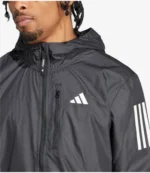 Adidas Own The Run Black Jacket For Unisex