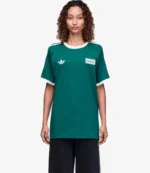 Adidas x Oasis Drop 2 Tour 3-Stripes Green T-Shirt For Unisex