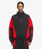 Adidas x Willy Chavarria 2025 Watsonville Mockneck Black & Red Sweatshirt For Unisex