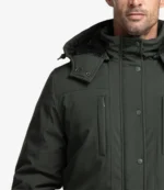 Baerskin The Ultimate Cold-Weather Green Fur-Lined & Water-Repellent Parka Jacket For Unisex