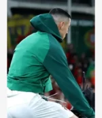Cristiano Ronaldo FIFA World Cup 2026 FPF Crest Qualifier Portugal Green Hooded Training Jacket For Unisex